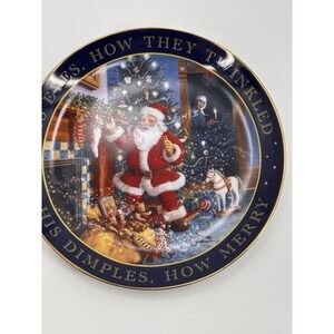 Heirloom Holidays Collection Plate by Ruth Sanderson: His Eyes How They Twinkled
